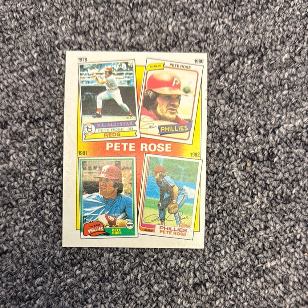 1986 Topps Baseball - # 6 The Pete Rose Years (1979,1980,1981,1982)